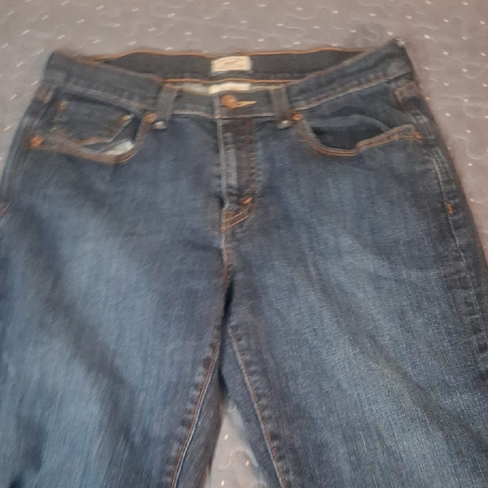 Levi's Dark Blue Ankle Jeans - Picture 4 of 8